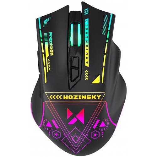 Mouse Gaming Wireless WZK WMGB-3200, 3200DPI, RGB, Negru 1 Mouse Gaming Wireless WZK WMGB-3200, 3200DPI, RGB, Negru