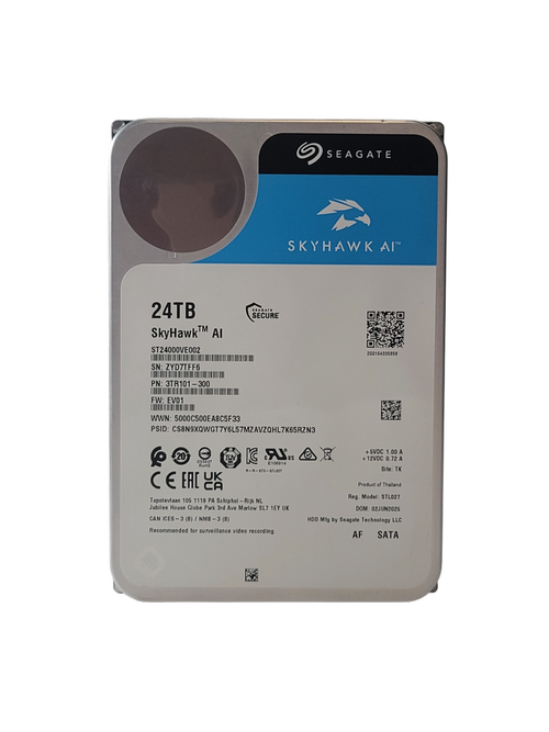HDD Seagata SkyHawk AI, 24TB, SATA-III, 7200 rpm, 512 mb, 3.5inch