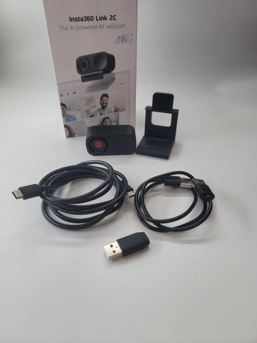 Camera web Insta360 Link 2C Standard Edition, 4K, 30 fps, Microfon cu reducere zgomot AI, Zoom 4x (Negru) 1 Camera web Insta360 Link 2C Standard Edition, 4K, 30 fps, Microfon cu reducere zgomot AI, Zoom 4x (Negru)