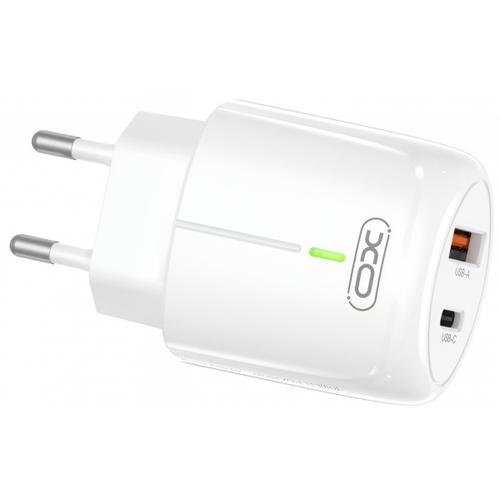 Incarcator Retea XO Design L114, 20W, 3A, 1 x USB-A - 1 x USB-C (Alb) 1 Incarcator Retea XO Design L114, 20W, 3A, 1 x USB-A - 1 x USB-C (Alb)