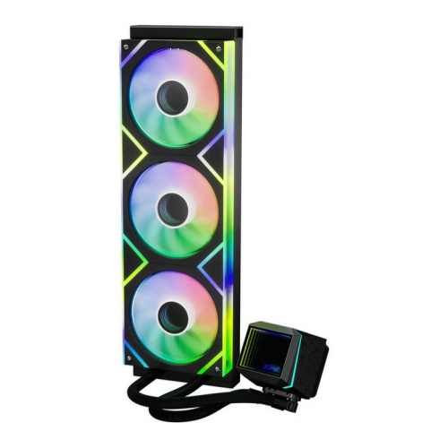 Cooler CPU  XPG LEVANTE II 360, iluminare RGB, 3 x 120 mm (Negru)