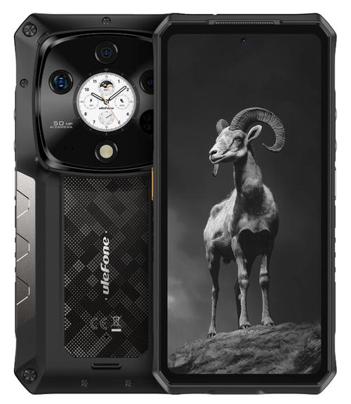Telefon Mobil Ulefone Armor 28 Pro, Procesor MediaTek Dimensity 7300 Octa-Core, Ecran AMOLED touchscreen 6.67inch, 16GB RAM, 512 GB, Camera Tripla 50+64+50, Wi-Fi, 5G, Dual Sim, Android (Negru)