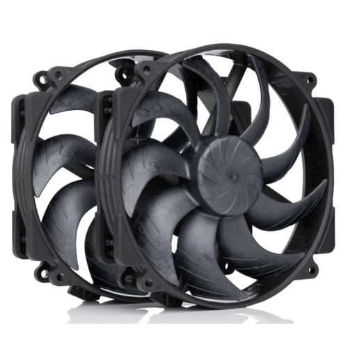 Set ventilatoare Noctua NF-A14x25r G2 PWM Sx2-PP, 140 mm, 2 bucati (Negru)