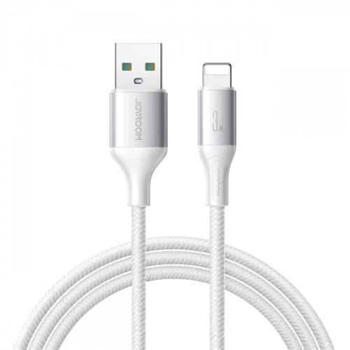 Cablu Date/Incarcare Joyroom S-A28 Flash, USB-A - Lightning, 18W, 2m (Alb)