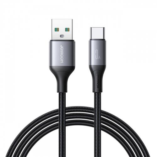 Cablu Date/Incarcare Joyroom S-A28 Flash, USB-A - USB-C, 30W, 2m (Negru)