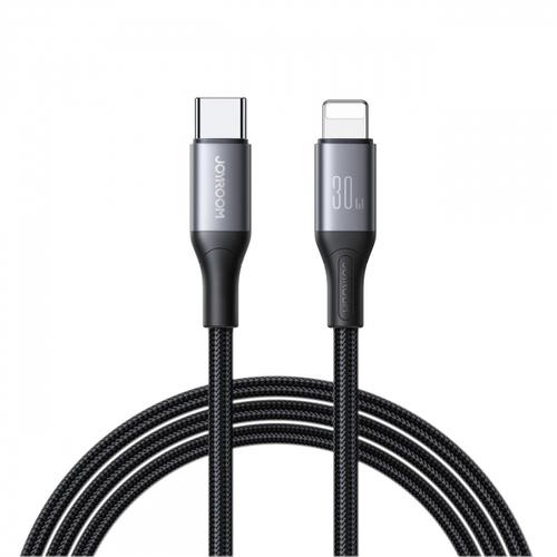 Cablu Date/Incarcare Joyroom S-A28 Flash, USB-C - Lightning, 30W, 2m (Negru)