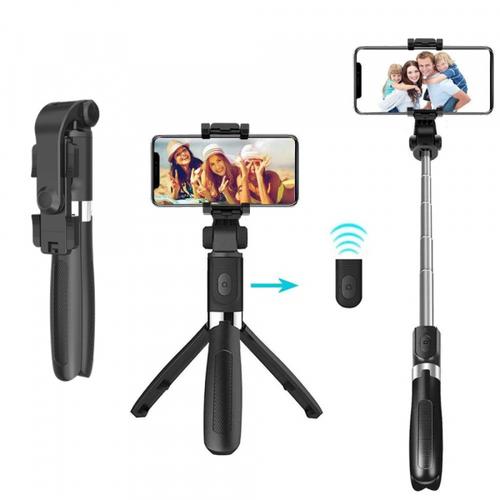 Selfie Stick Bluetooth Techsuit L01, Universal (Negru)