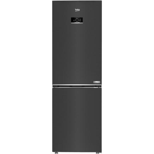 Combina frigorifica Beko B3RCNA364HXBR1, 316 l, No Frost, HarvestFresh, AeroFlow, Kitchen Fit, Everfresh+, Clasa E, 187 cm (Inox/Negru)