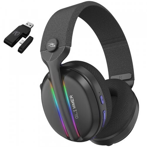 Casti Gaming Wireless Proove Glimmer, RGB, BT / Wi-Fi / Wired, Negru/Mov