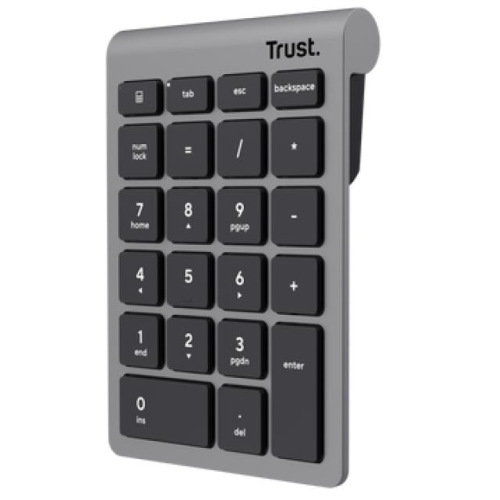 Tastatura numerica Trust Xalax WS, Wireless 2.4Ghz (Gri)