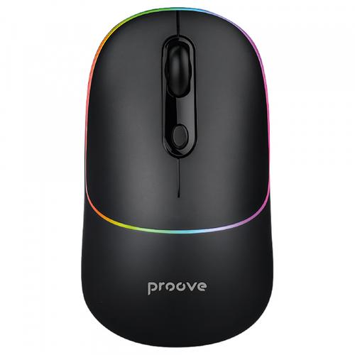 Mouse Wireless Proove Blink, RGB, 800DPI - 1600DPI, BT / Wi-Fi, Negru