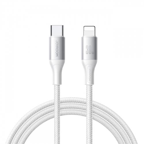 Cablu Date si Incarcare USB-C - Lightning Joyroom S-A28 Flash, 30W, 2m, Alb