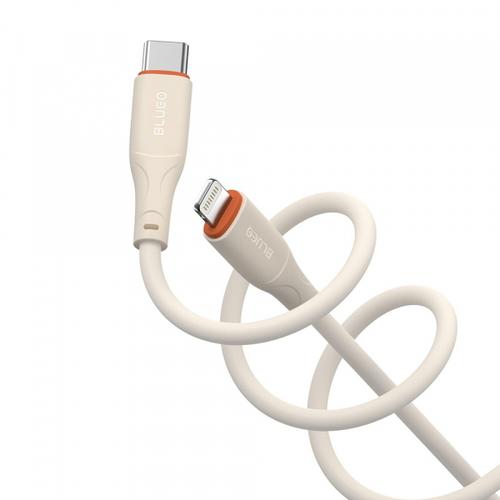 Cablu Date si Incarcare USB-C - Lightning Blueo Ape Legend, 20W, 1.5m, Portocaliu
