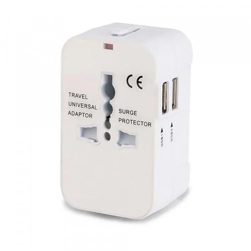 Incarcator Retea Techsuit HHT202 Travel, 10W, 2A, 2 x USB-A (Alb)