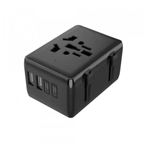 Incarcator Retea Techsuit HHT203A Travel, 20W, 3A, 2 x USB-A - 2 x USB-C (Negru)