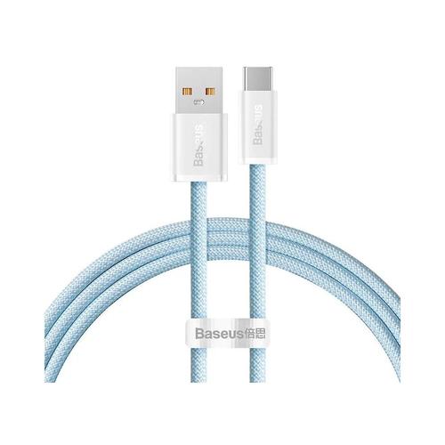 Cablu de date Baseus Dynamic Series, USB la USB-C, 100W, Fast Charging, 1m, Albastru