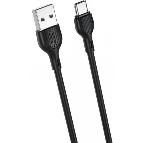 Cablu Date/Incarcare XO Design NB200, USB-A - USB-C, 10W, 1m (Negru)