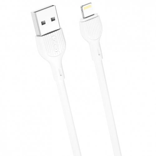 Cablu Date/Incarcare XO Design NB200, USB-A - Lightning, 10W, 1m (Alb)