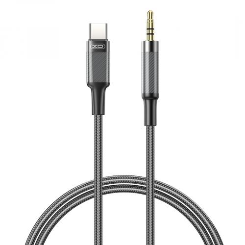 Cablu audio XO Design NB-R279B, USB-C - 3.5mm, 1m (Negru)