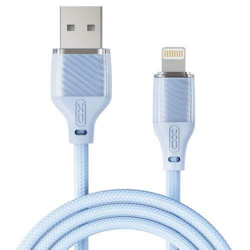 Cablu Date/Incarcare XO Design NB291, USB-A - Lightning, 18W, 1m (Albastru)