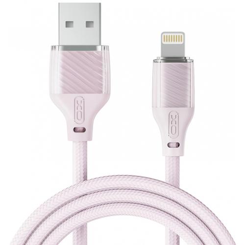 Cablu Date/Incarcare XO Design NB291, USB-A - Lightning, 18W, 1m (Roz)