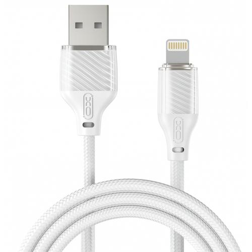 Cablu Date/Incarcare XO Design NB291, USB-A - Lightning, 18W, 1m (Alb)