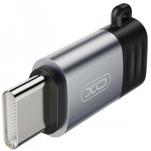 Adaptor Date/Incarcare XO Design NB263A, Lightning - USB-C (Negru/Gri)
