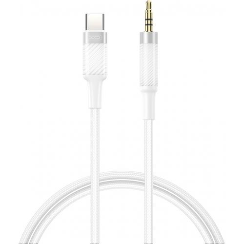 Cablu audio XO Design NB-R279B, USB-C - 3.5mm, 1m (Alb)