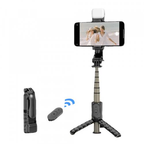 Selfie Stick Bluetooth Techsuit Q10s, Universal (Negru) 1 Selfie Stick Bluetooth Techsuit Q10s, Universal (Negru)