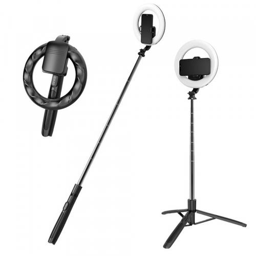Selfie Stick Bluetooth Techsuit Q05s, Universal (Negru) 1 Selfie Stick Bluetooth Techsuit Q05s, Universal (Negru)