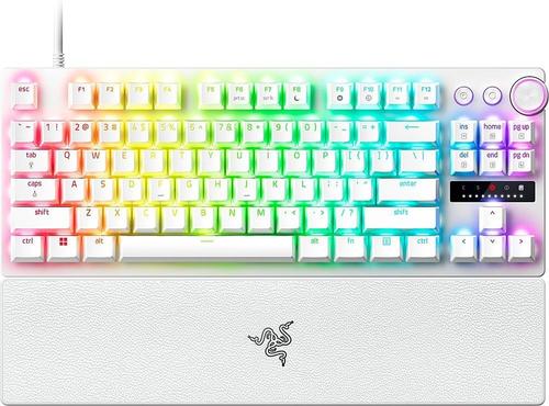 Tastatura Gaming Razer Huntsman V3 Pro TKL, Analog Optical, Wired, iluminare RGB (Alb) 1 Tastatura Gaming Razer Huntsman V3 Pro TKL, Analog Optical, Wired, iluminare RGB (Alb)