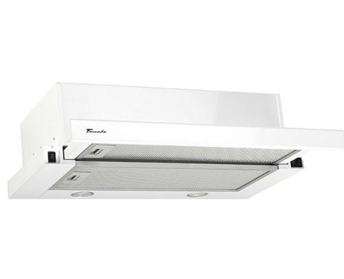 Hota Telescopica Incorporabila Tornado Storm 700 (60), 1 motor, latime 60 cm, 3 viteze, absorbtie 700 m3/ora (Alb)