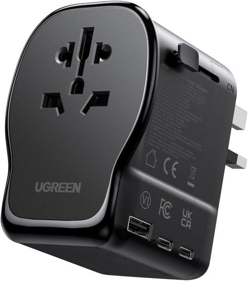 Incarcator retea Ugreen Travel Adapter, GaN 65W, 2x USB-C, 1x USB-A, 3-Pin US/UK/EU/AUS/CN (Negru) 1 Incarcator retea Ugreen Travel Adapter, GaN 65W, 2x USB-C, 1x USB-A, 3-Pin US/UK/EU/AUS/CN (Negru)