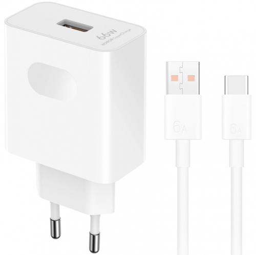 Incarcator Retea Cu Cablu USB-C Honor Adapter 2 HN-200330E00 5503ABQX, 66W, 6A, 1 x USB-A (Alb) 1 Incarcator Retea Cu Cablu USB-C Honor Adapter 2 HN-200330E00 5503ABQX, 66W, 6A, 1 x USB-A (Alb)