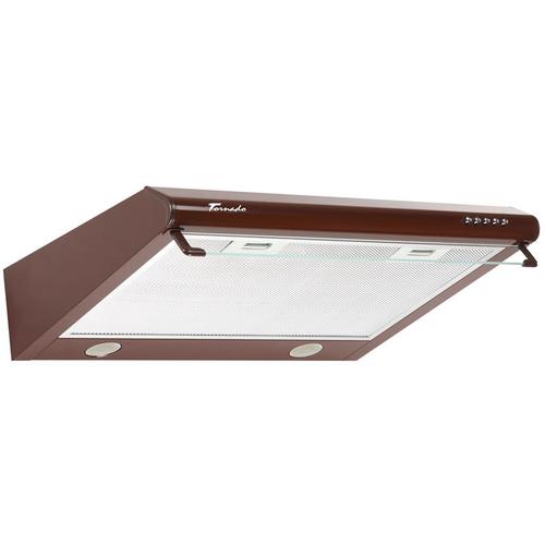 Hota traditionala Tornado Bona 20 (50) LED, 2 motoare, latime 50 cm, absorbtie 560 m3/ora, filtru anti-grasimi aluminiu 5 straturi (Maro)
