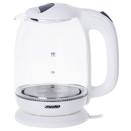 Fierbator apa Mesko MS1302W, Sticla/Plastic, 2200W, 1.7L (Alb) 1 Fierbator apa Mesko MS1302W, Sticla/Plastic, 2200W, 1.7L (Alb)