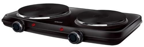 Plita electrica Sencor SCP 2254BK, 2 arzatoare, 2500 W (Negru)