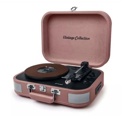 Pick-Up stereo Muse MT-201 BTP cu bluetooth USB si RCA (Roz) 1 Pick-Up stereo Muse MT-201 BTP cu bluetooth USB si RCA (Roz)