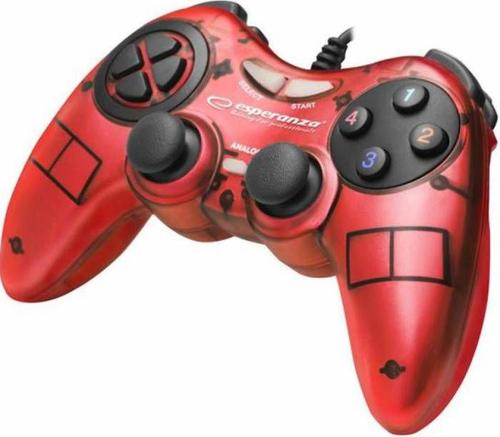 Controller Esperanza Fighter EGG105R, PC (Rosu)