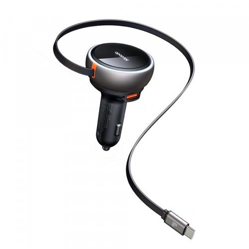 Incarcator auto McDodo CC-4850, 80W, 3A, 1 x USB-A - 1 x USB-C (Negru) 1 Incarcator auto McDodo CC-4850, 80W, 3A, 1 x USB-A - 1 x USB-C (Negru)