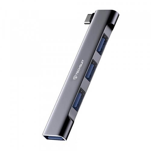 Hub USB-C Techsuit H13 ZenithDock, 4in1 (Gri) 1 Hub USB-C Techsuit H13 ZenithDock, 4in1 (Gri)