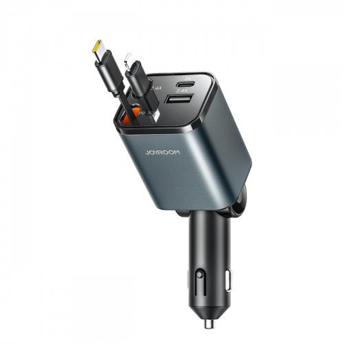 Incarcator auto Joyroom JR-CCL05, 30W, 3A, 1 x USB-A - 1 x USB-C (Gri) 1 Incarcator auto Joyroom JR-CCL05, 30W, 3A, 1 x USB-A - 1 x USB-C (Gri)