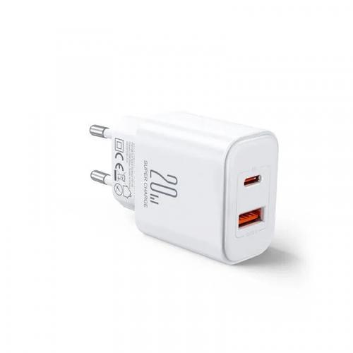 Incarcator Retea Joyroom JR-TCF05, 20W, 3A, 1 x USB-A - 1 x USB-C (Alb) 1 Incarcator Retea Joyroom JR-TCF05, 20W, 3A, 1 x USB-A - 1 x USB-C (Alb)