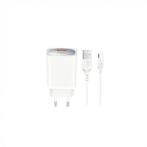 Incarcator Retea Cu Cablu USB-C XO Design CE19, 18W, 3A, 1 x USB-A (Alb) 1 Incarcator Retea Cu Cablu USB-C XO Design CE19, 18W, 3A, 1 x USB-A (Alb)