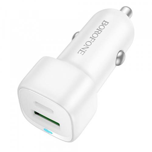 Incarcator Auto Borofone BZ34B Cloud, 20W, 3A, 1 x USB-A - 1 x USB-C (Alb) 1 Incarcator Auto Borofone BZ34B Cloud, 20W, 3A, 1 x USB-A - 1 x USB-C (Alb)