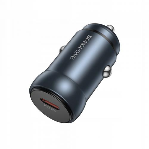 Incarcator Auto Borofone BZ32 Fresh, 30W, 3A, 1 x USB-C (Gri) 1 Incarcator Auto Borofone BZ32 Fresh, 30W, 3A, 1 x USB-C (Gri)