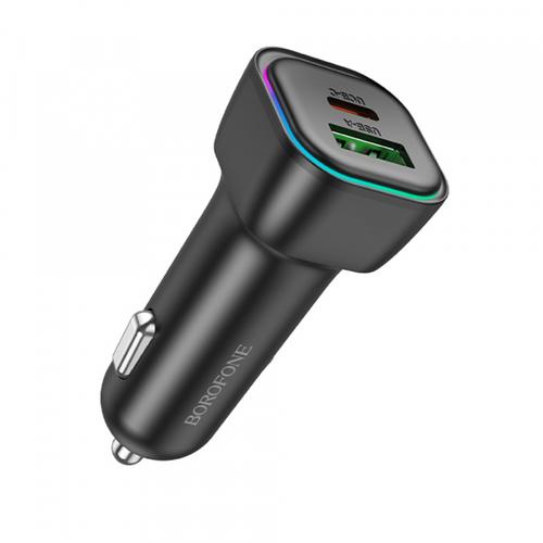 Incarcator Auto Borofone BZ28A Trophie, 30W, 3A, 1 x USB-A - 1 x USB-C (Negru) 1 Incarcator Auto Borofone BZ28A Trophie, 30W, 3A, 1 x USB-A - 1 x USB-C (Negru)