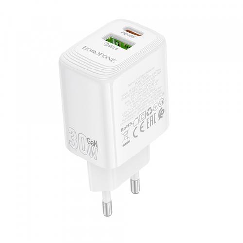 Incarcator Retea Borofone BN29 Fuente, 30W, 3A, 1 x USB-A - 1 x USB-C (Alb) 1 Incarcator Retea Borofone BN29 Fuente, 30W, 3A, 1 x USB-A - 1 x USB-C (Alb)