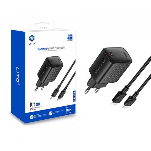 Incarcator Retea Cu Cablu USB-C Lito LC13T, 20W, 3A, 1 x USB-C (Negru) 1 Incarcator Retea Cu Cablu USB-C Lito LC13T, 20W, 3A, 1 x USB-C (Negru)