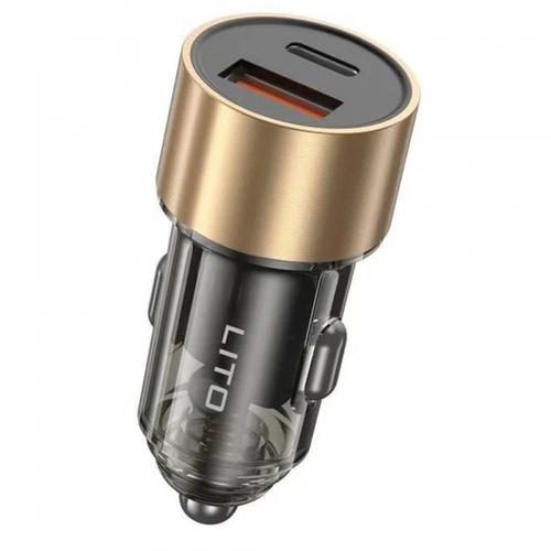 Incarcator Auto Lito IN-C04, 52W, 3A, 1 x USB-A - 1 x USB-C (Negru) 1 Incarcator Auto Lito IN-C04, 52W, 3A, 1 x USB-A - 1 x USB-C (Negru)